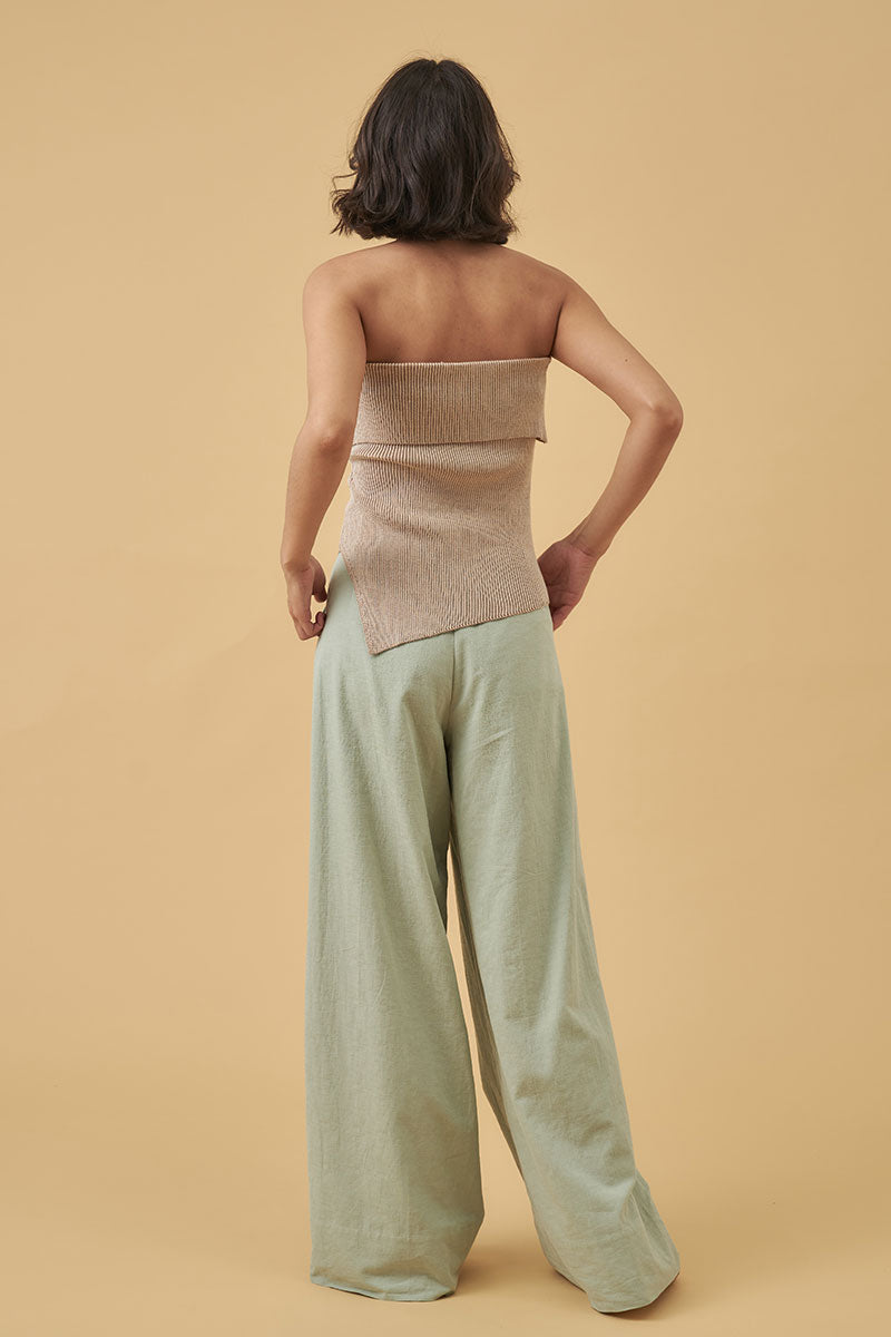 Mon Renn women's Clothing Sydney Thrive Knit Top Beige