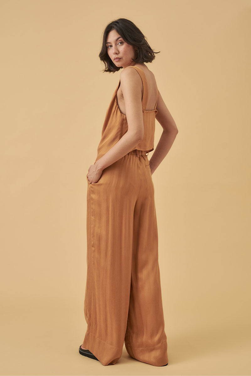Sovere Studio women's Clothing Sydney eternal bias cut top golden