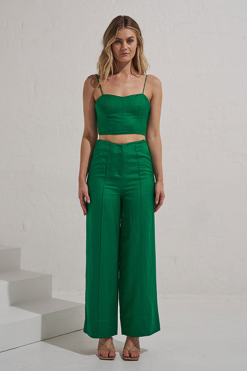 Monrenn Womens Clothing Sydney Willow Pant Green